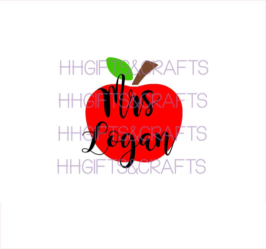 TE31 - PERSONALISED APPLE - SMALL VINYL