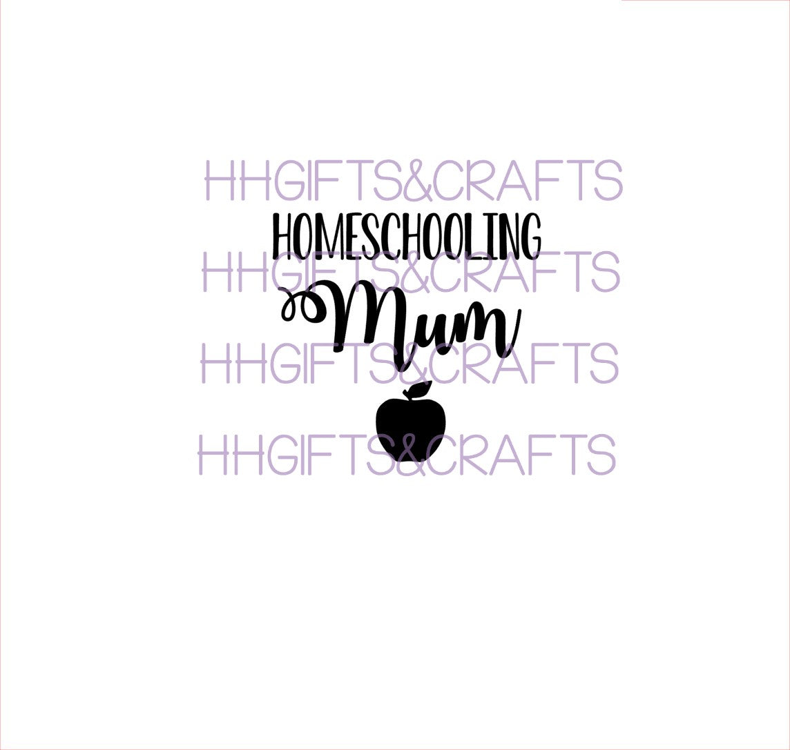 TE34 - HOMESCHOOLING MUM - SMALL VINYL