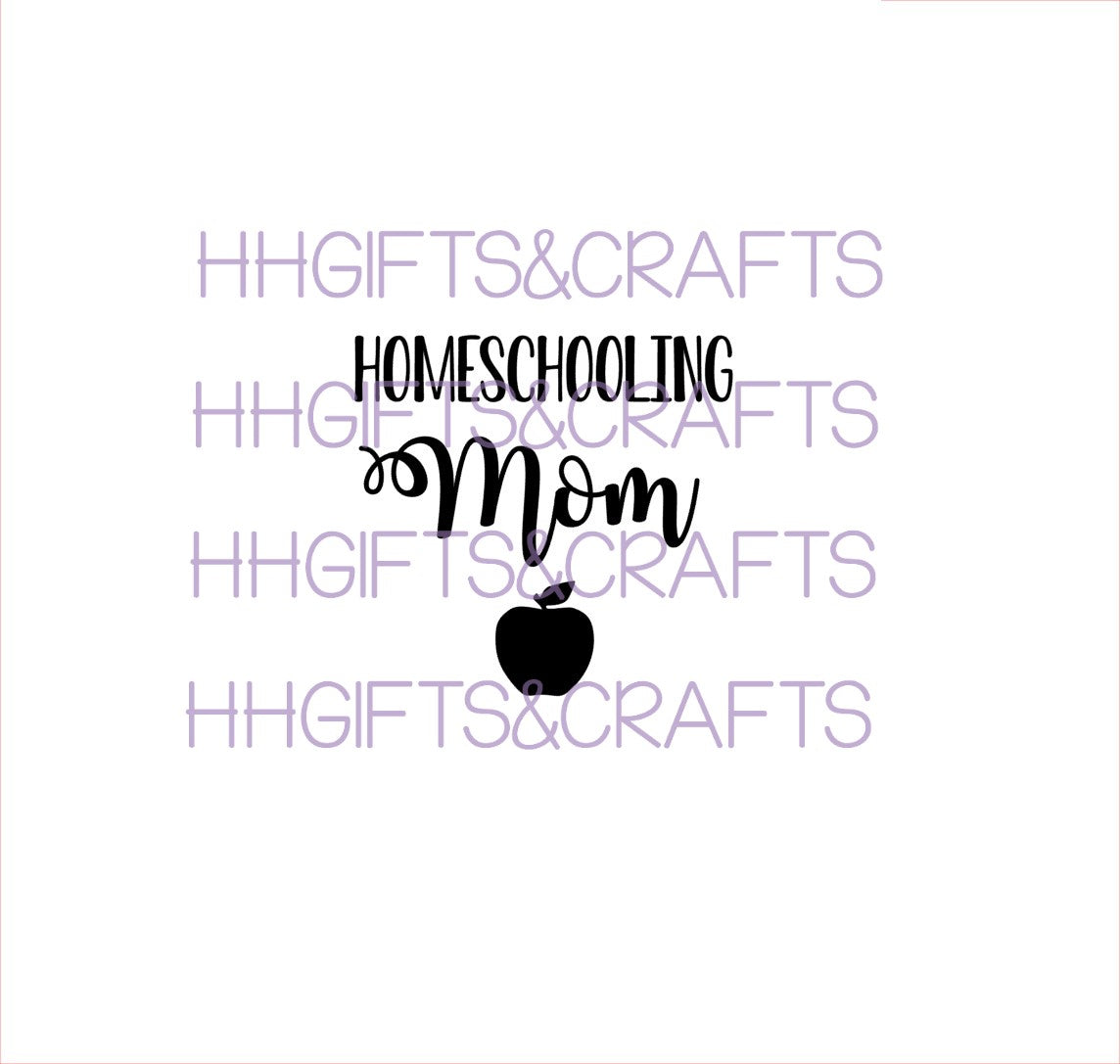 TE35 - HOMESCHOOLING MOM - SMALL VINYL