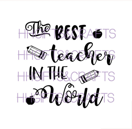 TE40 -BEST TEACHER IN THE WORLD- FRAME VINYL