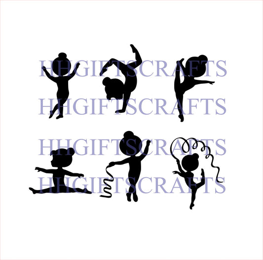 TH05 - Set of 6 - gymnasts