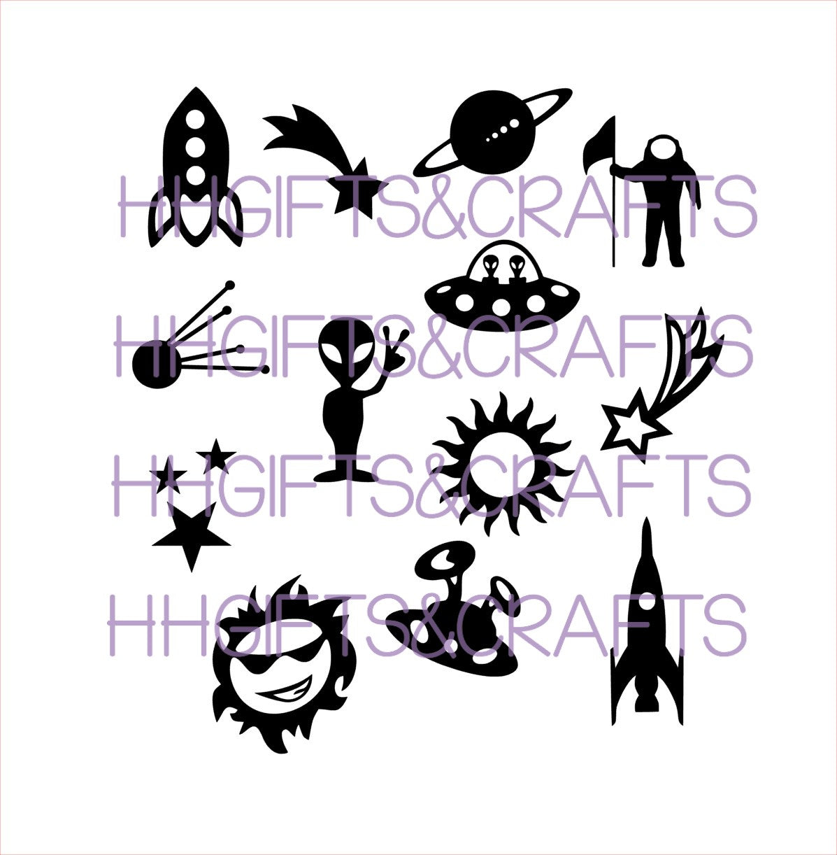 TH08 - Set of 13 - alien/space