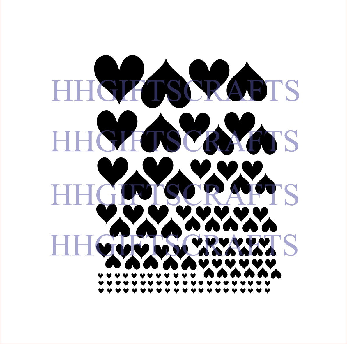 TH23 - Mixed sheet - over 110 hearts