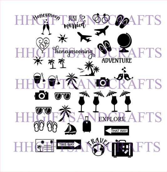 TH28 - Mixed sheet - honeymoon/travel - over 35