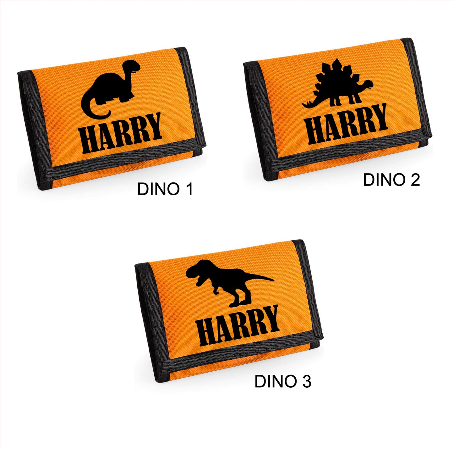 Dinosaur themed wallet - personalised