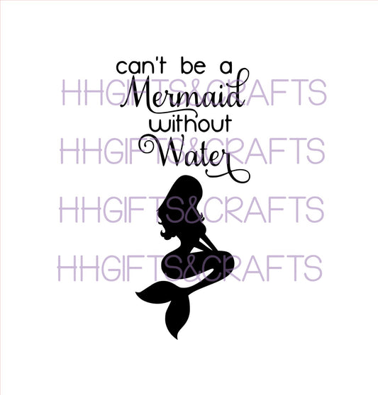 WB07 - WATER BOTTLE VINYL - MERMAID