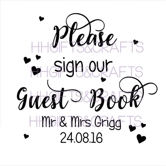 WEDL05 - PLEASE SIGN OUR GUEST BOOK