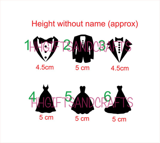 WEDS14 - WEDDING DRESS / TUX SMALL VINYL