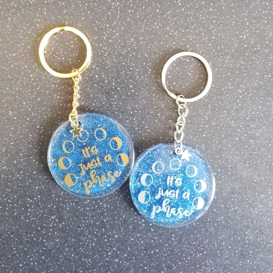 It's a phase - moon phases keyring