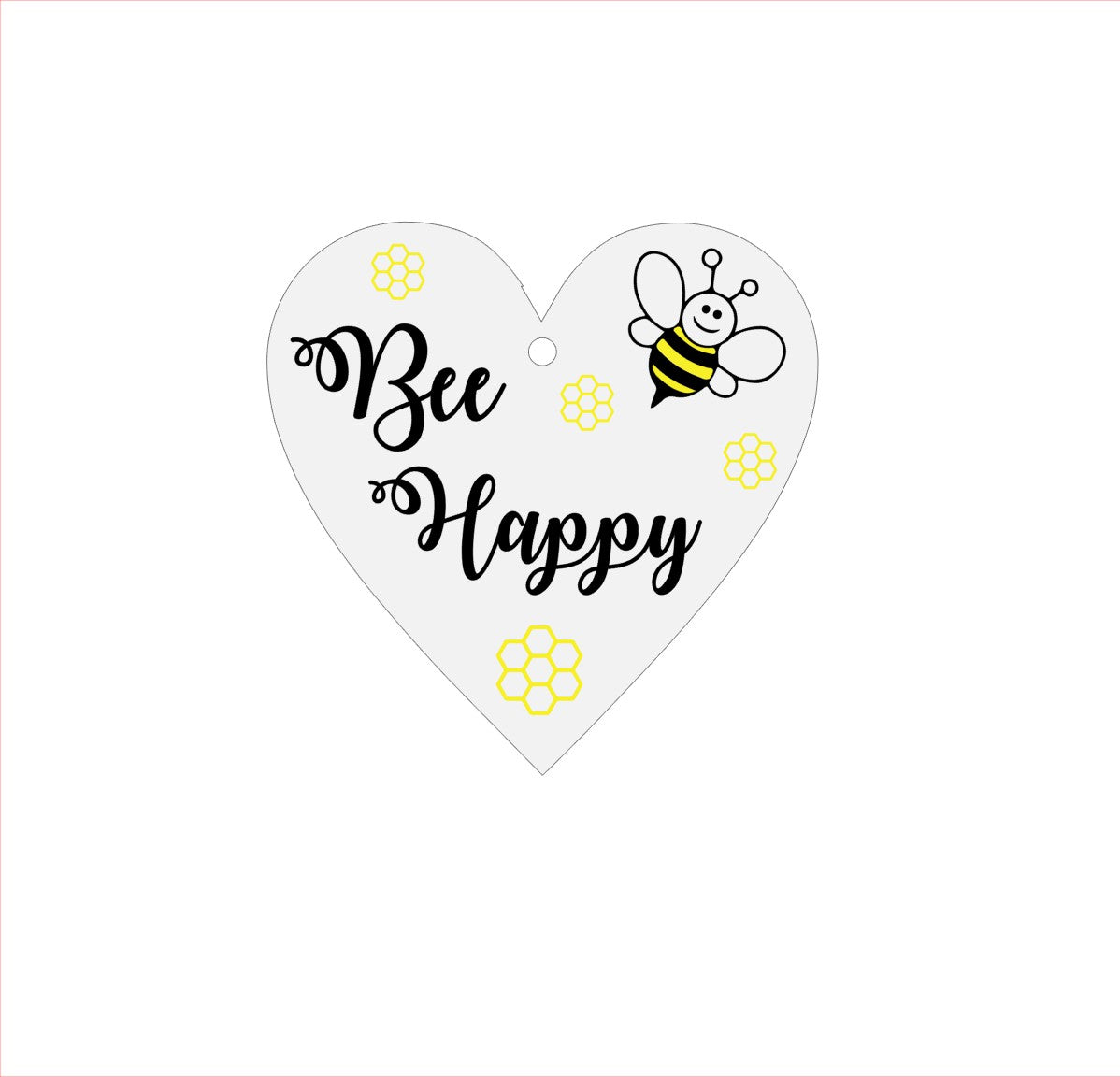 bee happy positive kind gift acrylic decor hanging gift bee kind bumble bee gift