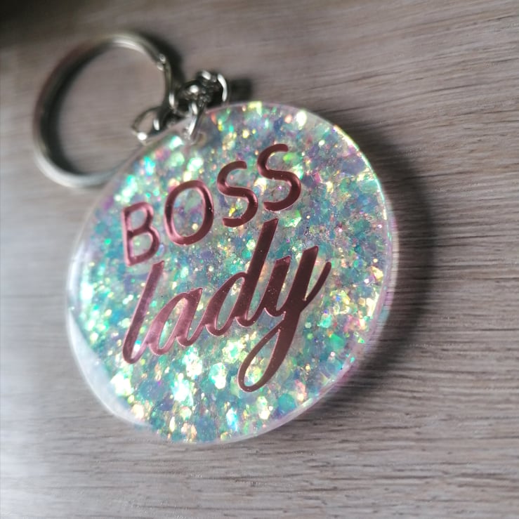 Boss Lady keyring