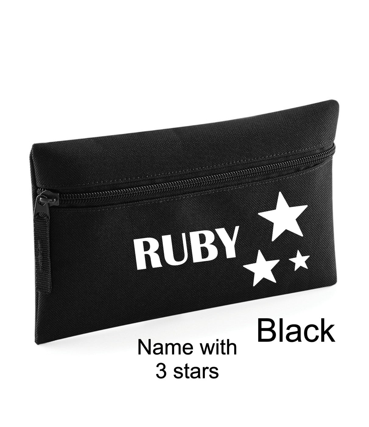 Pencil case - name and stars design