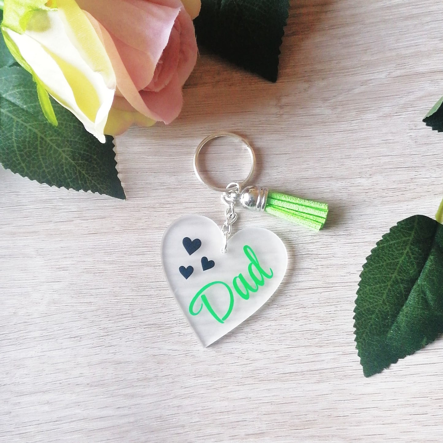 dad keyring tassel keyring fathers day gift keyring gift for dad