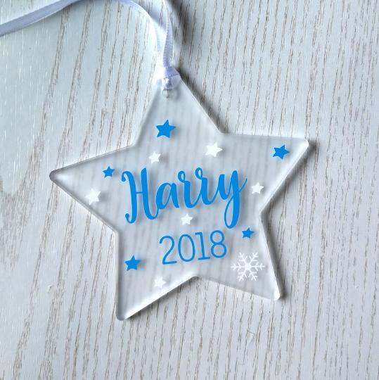 personalised believes tree decoration believe in xmas magic hanging acrylic decoration gift 