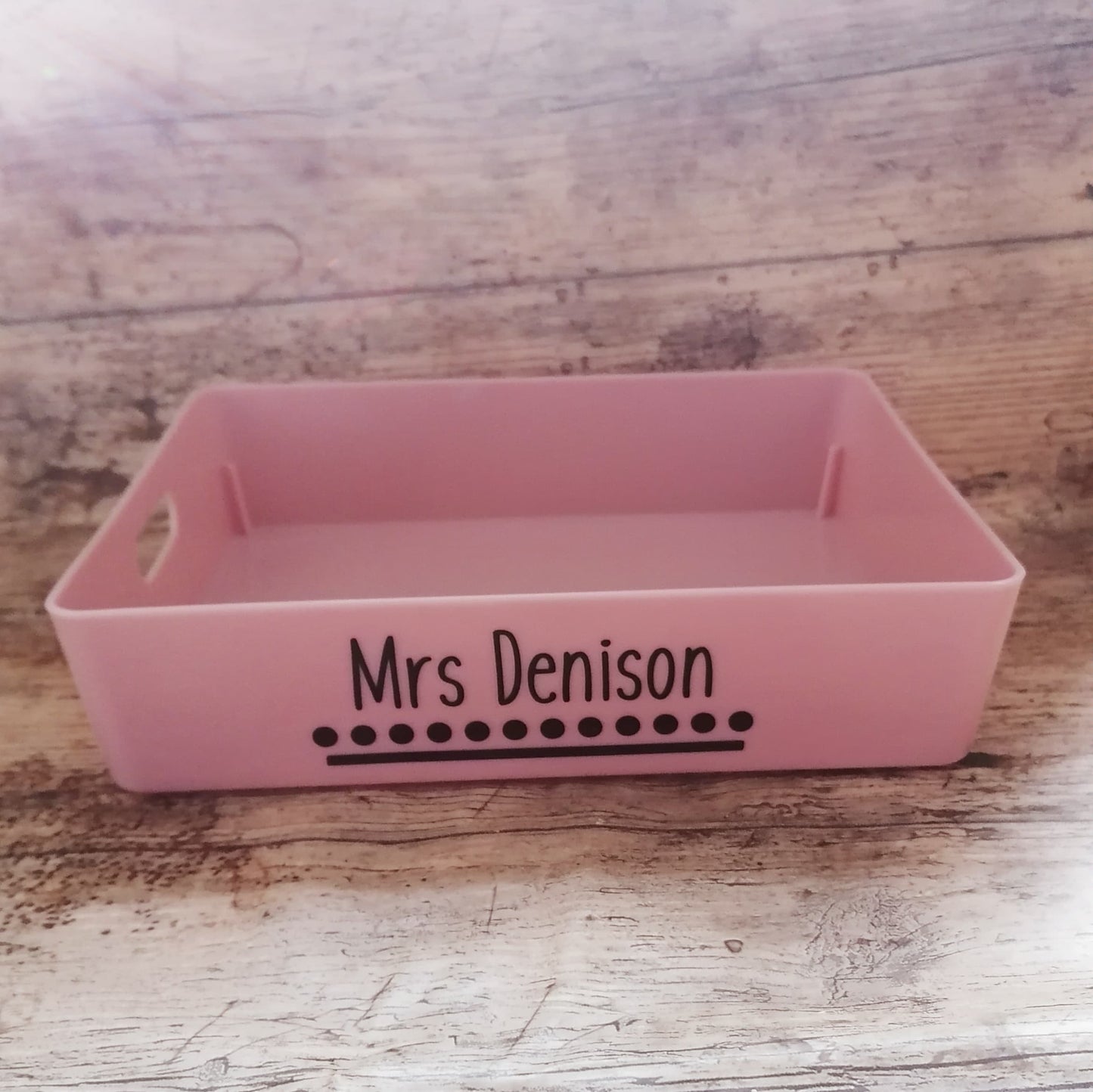 Teacher desk tidy - tray - personalised gift