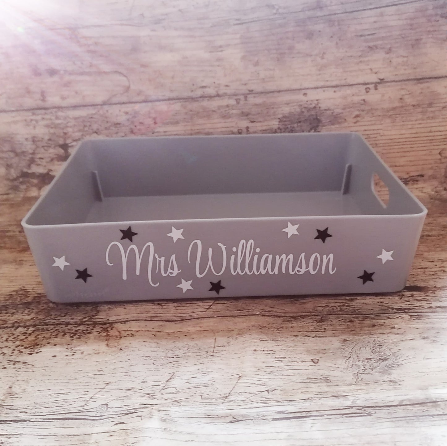 Teacher desk tidy - tray - personalised gift