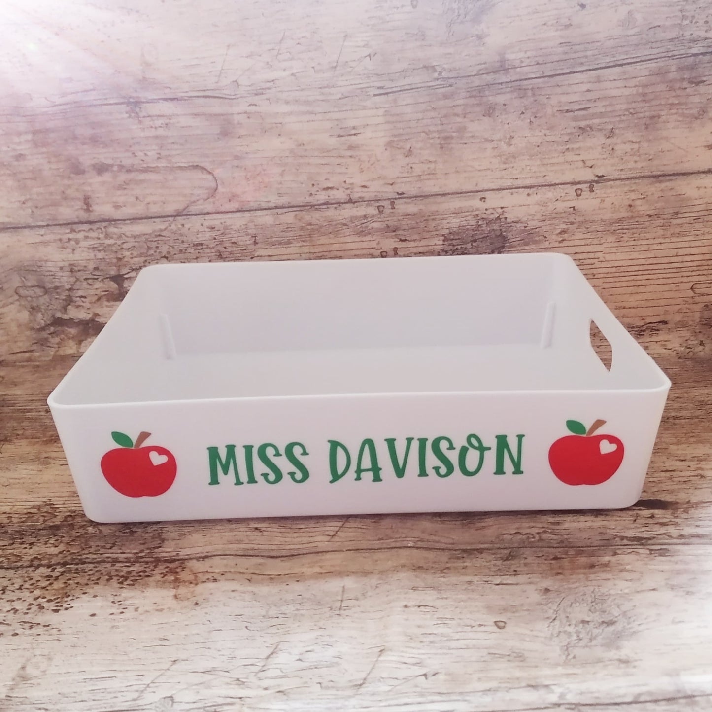 Teacher desk tidy - tray - personalised gift