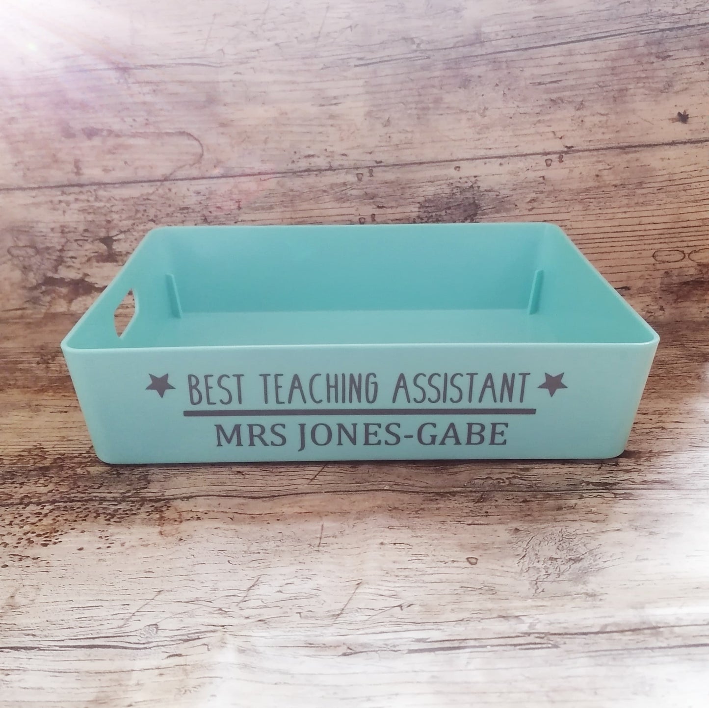 Teacher desk tidy - tray - personalised gift