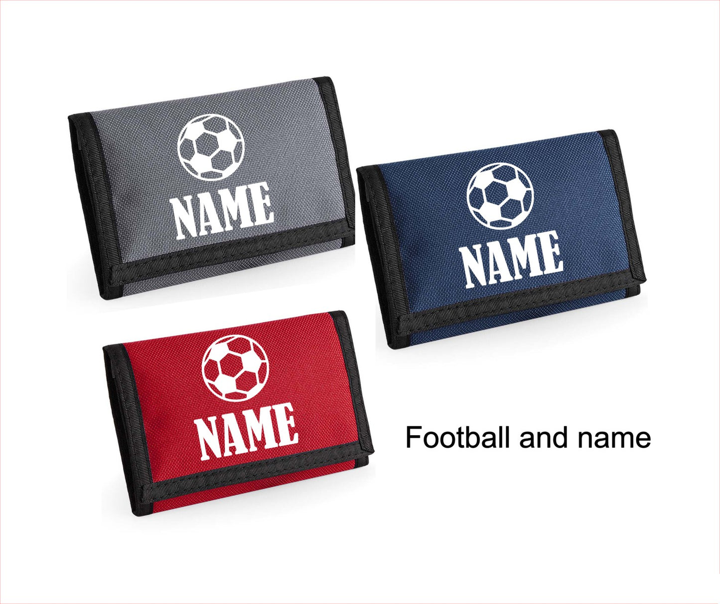 Football theme wallet - personalised