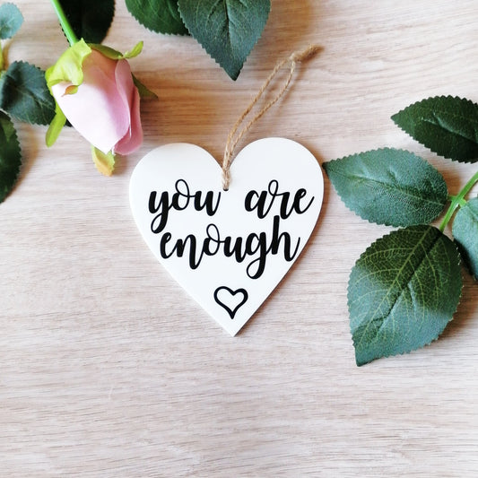 you are enough gift white acrylic positive message  gift be kind friend gift 